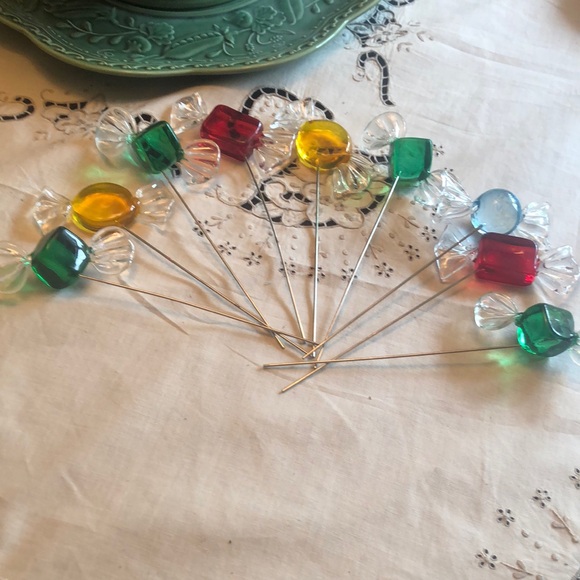 VTG Glass Candy Picks - Picture 1 of 6